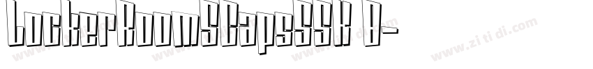 LockerRoomSCapsSSK B字体转换